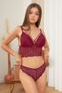 Destekli Bralet Takım Bordo