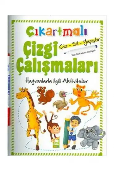 Çıkartmalı Çizgi Çalışmaları - Hayvanlar