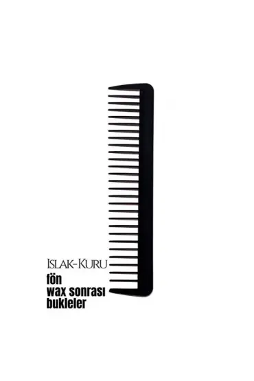 Turk Bukleli Saç Fön Wax Sonrası Tarak Karbon Nano Absolute Professional