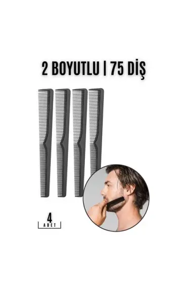 Turk Sakal Bıyık Saç Tarağı 4 lü SET Jess Design