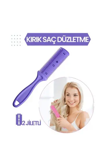 Turk 2 Jiletli Kırık Saç Düzeltme İnceltme Tarağı