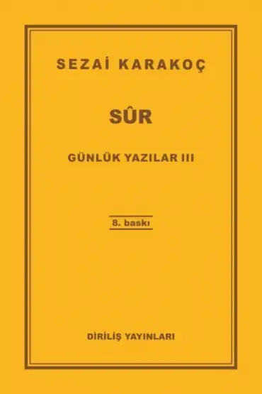 Günlük Yazılar 3 - Sur  (4022)