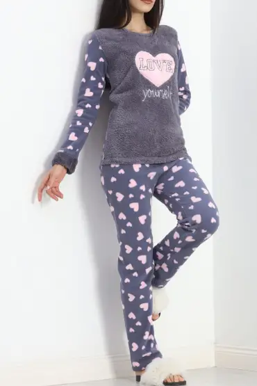 Polar Pijama Takımı Füme1