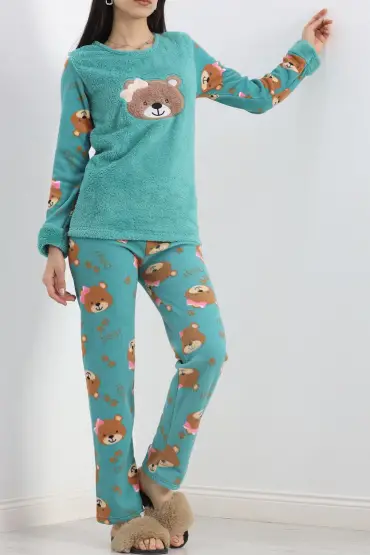 Polar Pijama Takımı Mintyeşili