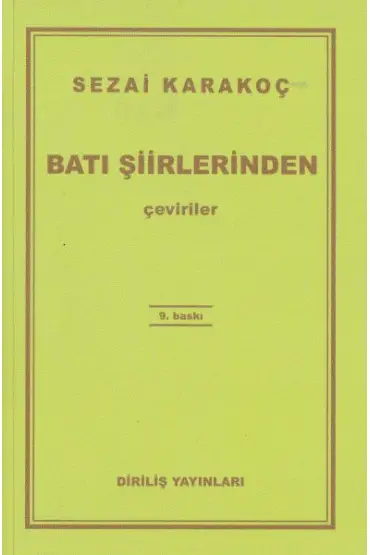 Batı Şiirlerinden Çeviriler  (4022)