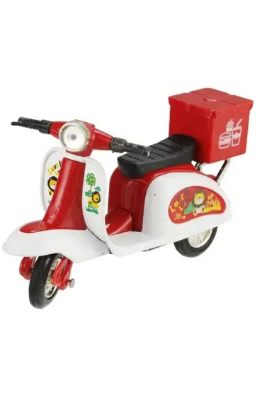 Çek Bırak Metal Vespa Motor  Cm - FY361A-D - Kırmızı