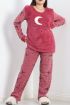 Battal Polar Pijama Takımı Fuşya