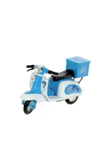 Çek Bırak Metal Vespa Motor  Cm - FY361A-D - Mavi