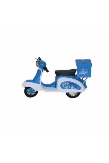 Çek Bırak Metal Vespa Motor  Cm - FY361A-D - Mavi