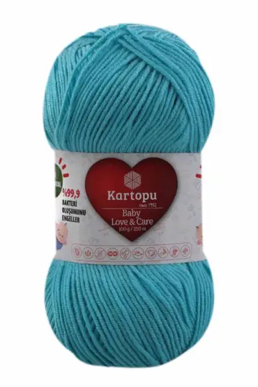 Kartopu Baby Love & Care  El Örgü İpi  | Turkuaz K576