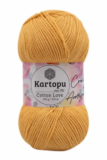 Kartopu Cotton Love El Örgü İpi  | Sarı K317