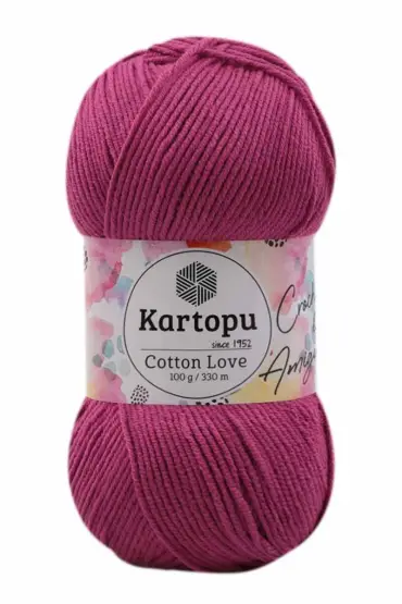 Kartopu Cotton Love El Örgü İpi  | Fuşya K730