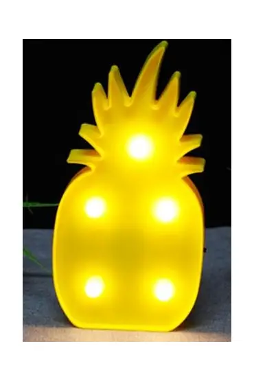 Led Işıklı Ananas Gece Lambası