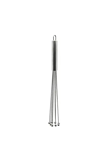 19CM   8Lİ METAL TOP UÇLU   KROM SAPLI  METAL ÇIRPICI (4767)