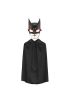 Batman Maskesi Cat Woman Ve Batman Pelerini 90 Cm Siyah Renk Set