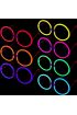 Glow Stick Yuvarlak Gözlük - Glow Partisi Gözlükleri - Glow Stick Gözlük 12 Adet (4767)