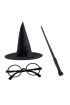 Harry Potter Şapkası Harry Potter Gözlüğü Harry Potter Asası 3 lü Set (4767)