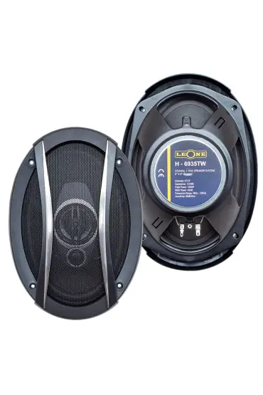 LEONE HR-6935TW 1250 WATT 6 X 9 OVAL HOPARLÖR KAPAKLI ÇİFTLİ TAKIM FİYAT (4767)