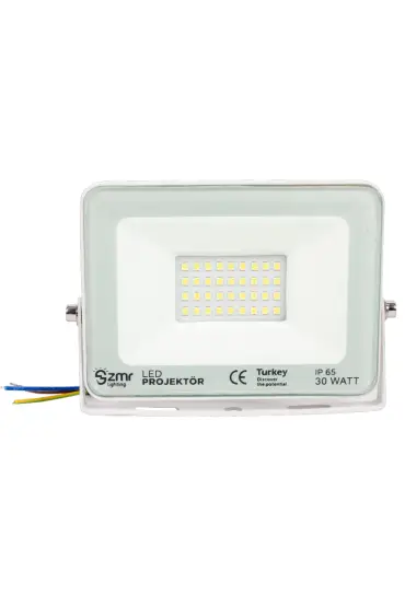 30 WATT - 220 VOLT 6500K IP65 150* IŞIK AÇISI BEYAZ SLİM KASA LED PROJEKTÖR (4767)