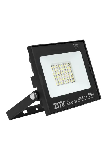 ZMR 30 WATT 6500K IP66 150* IŞIK AÇISI 220 VOLT SİYAH SLİM KASA LED PROJEKTÖR (4767)