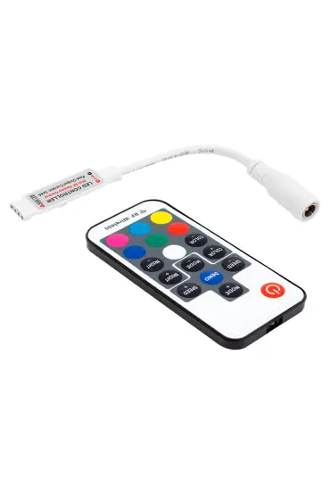 LED RGB KONTROL DEVRESİ 12 VOLT RF KÜÇÜK MODÜLLÜ UZAK MESAFE ALGILAMALI (4767)