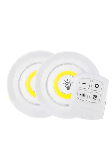 BEYAZ 150 LÜMEN COB LED YUVARLAK ÇİFT AMPÜL KUMANDALI (4767)