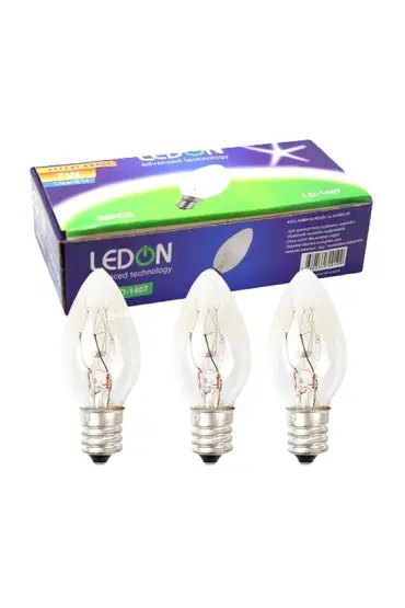 LEDON LD-1407 PARFÜM AMPUL ŞEFFAF 7W TEK E14 DUY (50LİK KUTU) (4767)