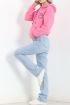 Baskılı Unisex Sweat Pembe