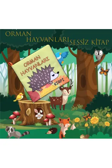  247  Orman Hayvanları Kumaş Sessiz Kitap