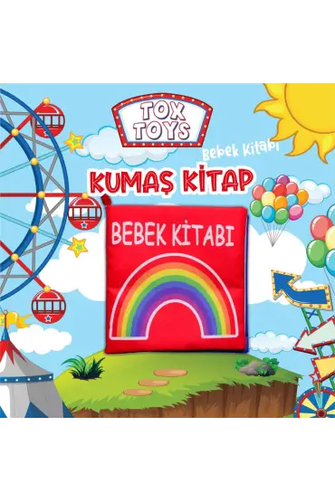  247  Bebek Renkli Kumaş Sessiz Kitap