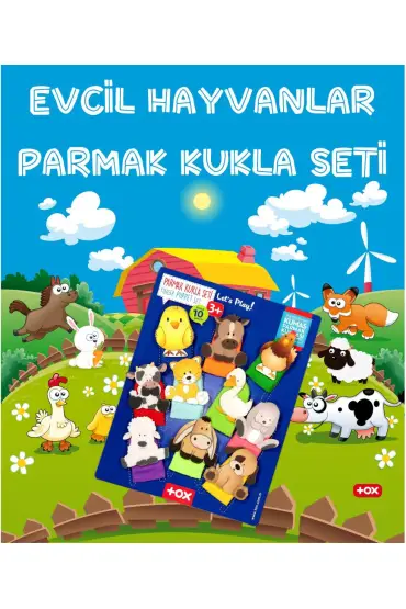  247  Evcil Hayvanlar 10 Parça Parmak Kukla , Eğitici Oyuncak