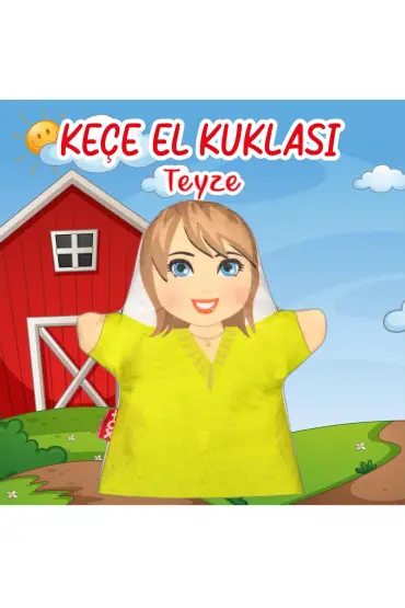  247  Teyze Aile Bireyleri Keçe El Kukla