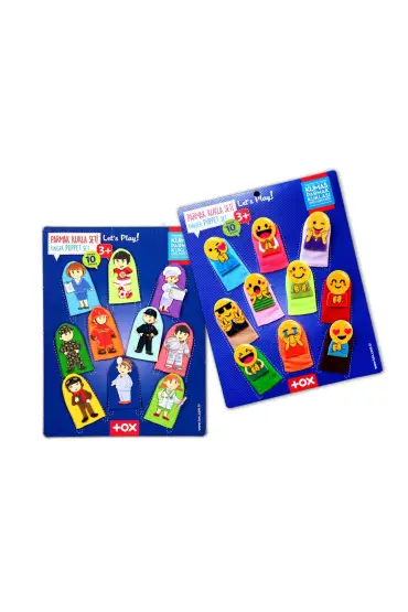  247 2 Set - 20 Parça  Emojiler ve Meslekler Parmak Kukla