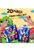  247 2 Set - 20 Parça  Emojiler ve Sebzeler Parmak Kukla