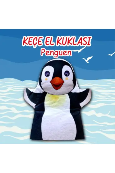  247  Penguen Vahşi Hayvanlar Keçe El Kukla