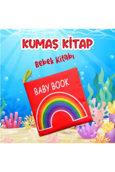  247  İngilizce Renkli Bebek Kumaş Sessiz Kitap