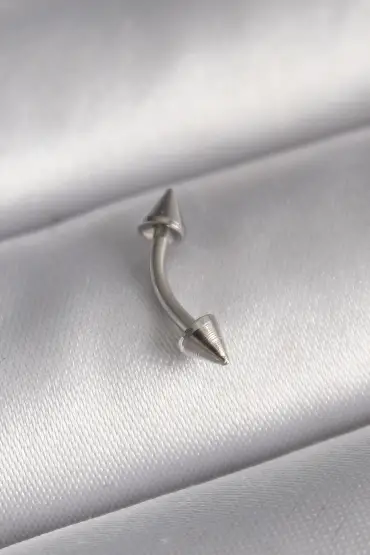 316L Çelik Gümüş Renk Çivi Model Piercing - TJ-PR1362