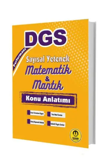 Tasarı Yayınları 2025 DGS Performans Sayısal Yetenek Matematik Mantık Konu Anlatımı  (4022)