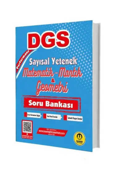 Tasarı Yayınları 2025 DGS Sayısal Yetenek Matematik Mantık Geometri Soru Bankası  (4022)