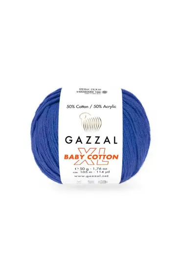 Gazzal Baby Cotton XL El Örgü İpi Saks 3421