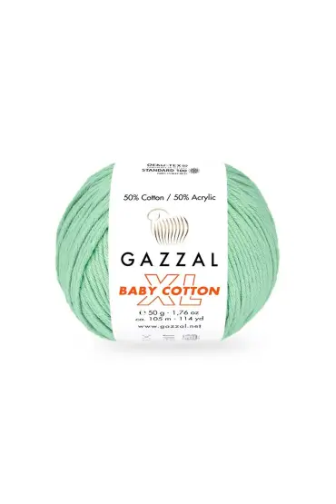 Gazzal Baby Cotton XL El Örgü İpi Neptün Yeşili 3425