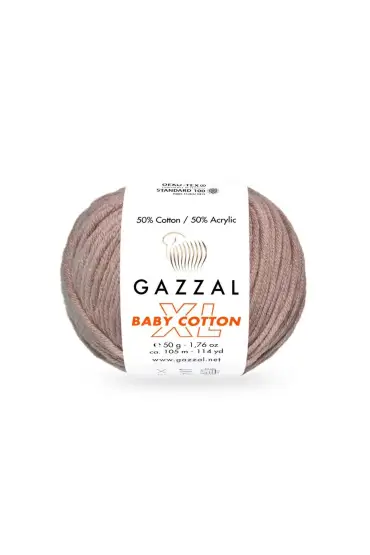 Gazzal Baby Cotton XL El Örgü İpi Sıva 3434