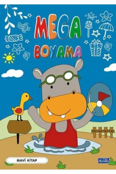 Mega Boyama Mavil Kitap  (4022)