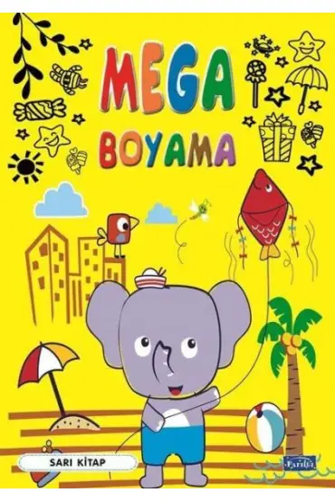 Mega Boyama Sarı Kitap  (4022)