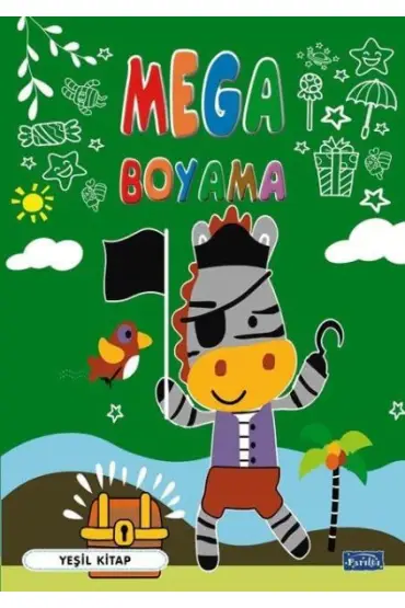 Mega Boyama Yeşil Kitap  (4022)