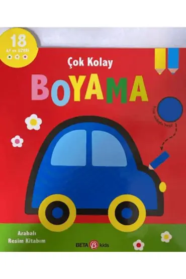 Çok Kolay Boyama Arabalı Resim Kitabım  (4022)