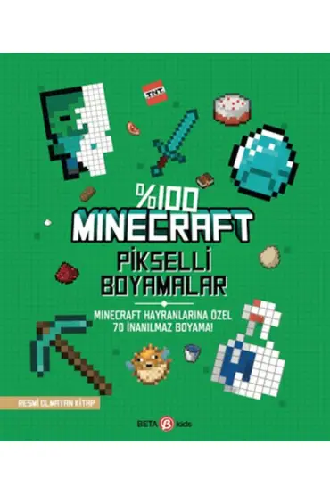 %100 Minecraft Pikselli Boyamalar  (4022)