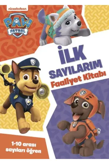 Paw Patrol - İlk Sayılarım Faaliyet Kitabı  (4022)