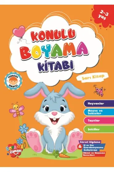 Konulu Boyama - Sarı Kitap(2-3 Yaş)  (4022)