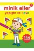 Minik Eller Yapıştır Ve Boya - Sarı Kitap  (4022)